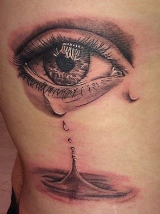 El triste significado de los tatuajes de lágrimas
