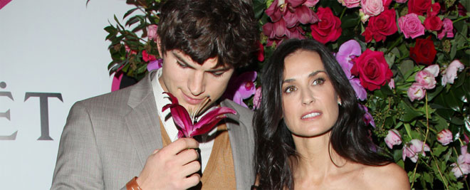 Ashton Kutcher y Demi Moore, una verdadera historia de San Valentín