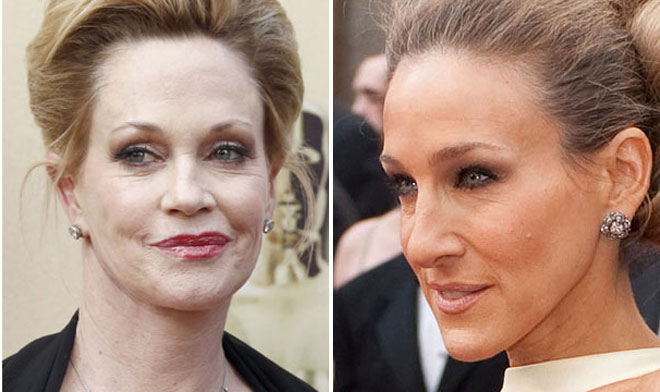Maquillaje y arrugas de Melanie Griffith y Sarah Jessica Parker
