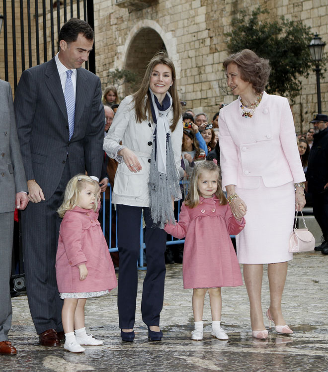 La Semana Santa de la Princesa Letizia y las Infantas Leonor y Sofia