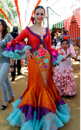 Eva gonzalez en la feria de abril