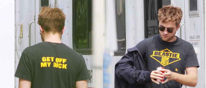 Camiseta Get off my dick de Robert Pattinson