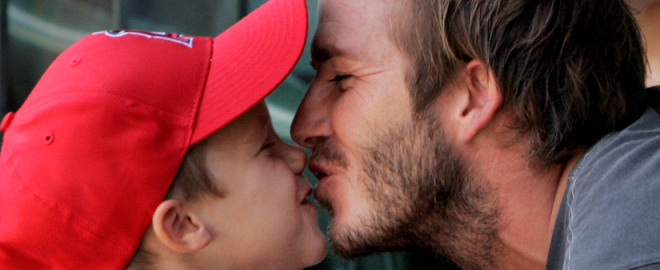 David beckham, todo un padrazo
