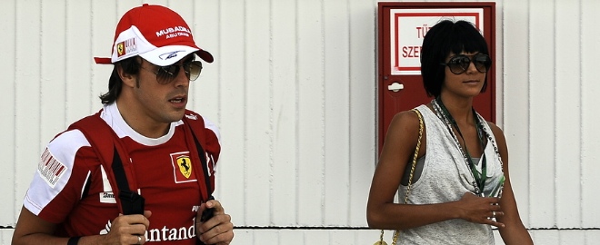 Fernando Alonso y Raquel del Rosario
