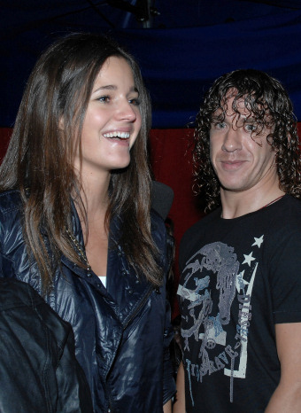 Carles Puyol y Malena Costa en el Circo del Sol