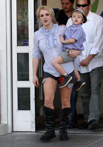 Britney spears con su hijo jayden