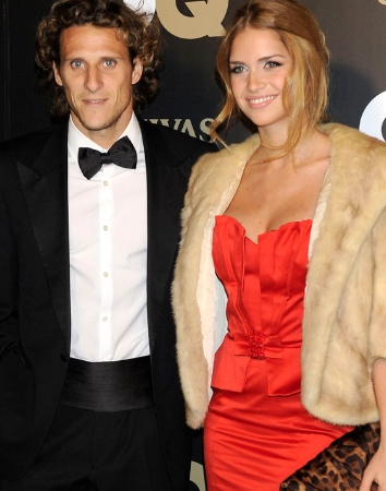 Diego Forlan y Zaira Nara