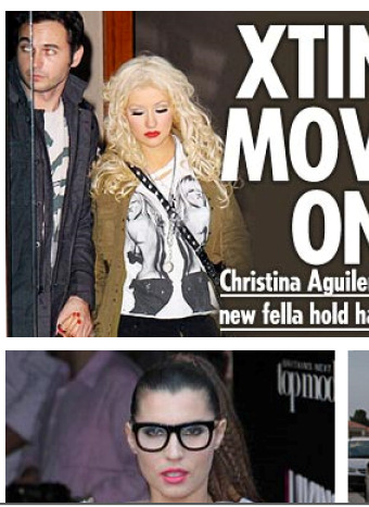 Christina Aguilera y su nuevo amor a la salida de un hotel