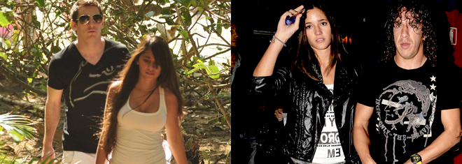 Malena Costa Carles Puyol Leo Messi Antonella Roccuzzo