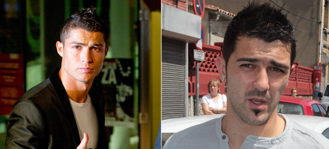 Cristiano Ronaldo y David Villa