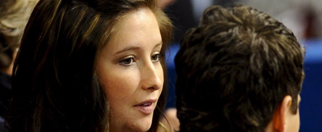 Bristol, la hija de Sarah Palin en una acto oficial