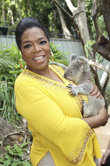 La diva televisiva Oprah Winfrey estará ocho días de gira por Australia