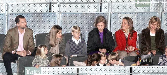 La Infnta Leonor protagonizó la anécdota del partido de tenis que enfrentó a Rafa Nadal y Roger Federer por la Fundación Rafa Nadal