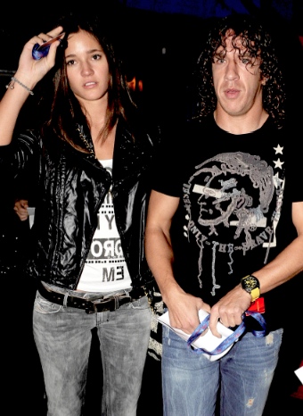 Malena Costa y Carles Puyol en el Circo del Sol