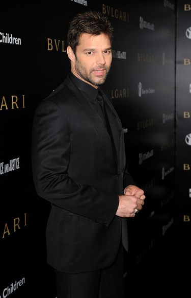 Ricky Martin en la gala benéfica de Bvlgari