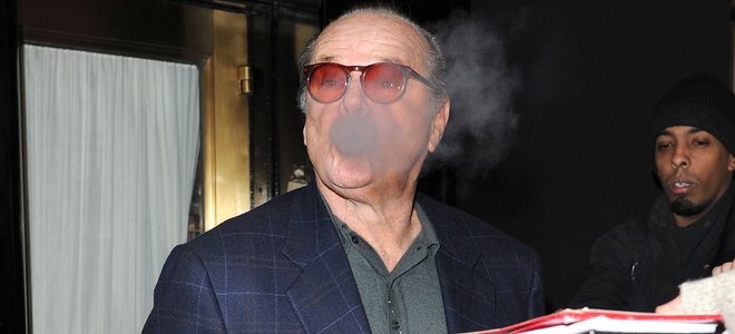 Ley Antitabaco: el reto de los famosos fumadores Jack Nicholson