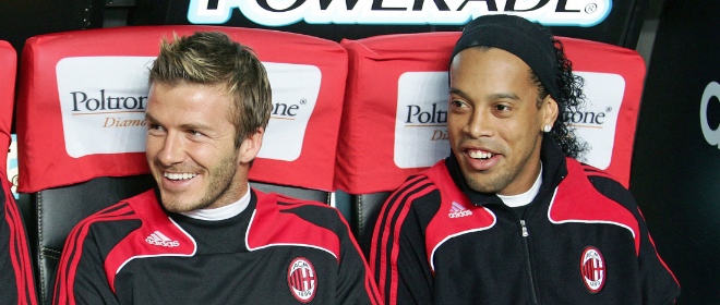 Beckhan y Ronaldinho