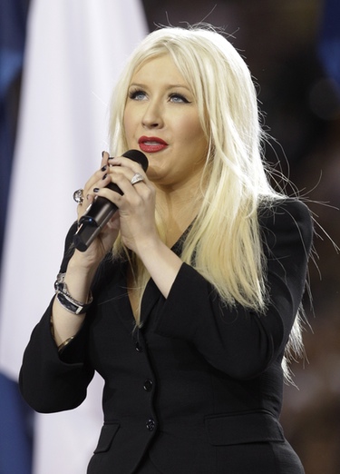 Christina Aguilera, tocada y hundida