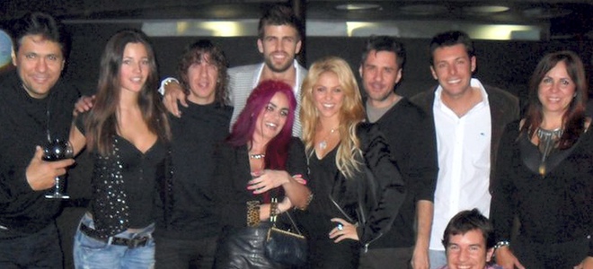 Shakira, Gerard Piqué, Malena Costa, Carles Puyol