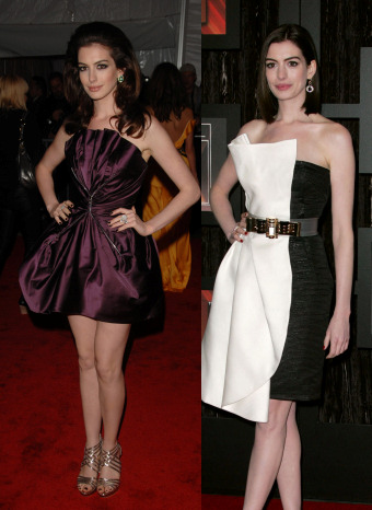 Los vestidos de fiesta de la presentadora de los Oscar 2011: Anne Hathaway