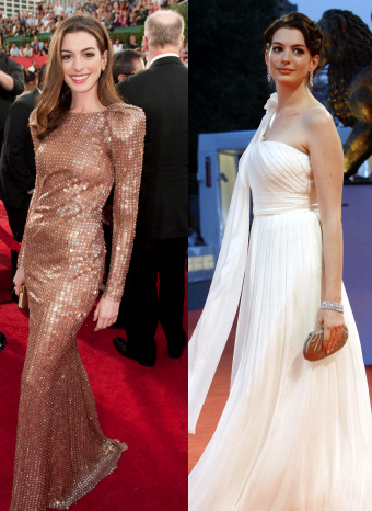 Los vestidos de fiesta de la presentadora de los Oscar 2011: Anne Hathaway