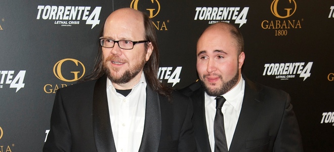 Santiago Segura y Paquirrín en el estreno de 'Torrente 4: lethal crisis'
