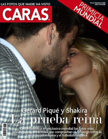 Beso de Shakira y Gerard Piqué