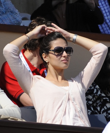 Xisca Perelló, junto a su novio Rafa Nadal en la final del Masters de Montecarlo