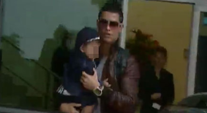 La primera imagen de Cristiano Ronaldo junto a su hijo, acompañados por Irina Shayk