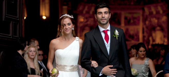Raúl Albiol se casa con Alicia Roig arropado por sus compañeros del Real Madrid