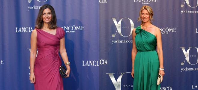 Nuria Roca y Anne Igartiburu, impresionantes en fucsia y verde