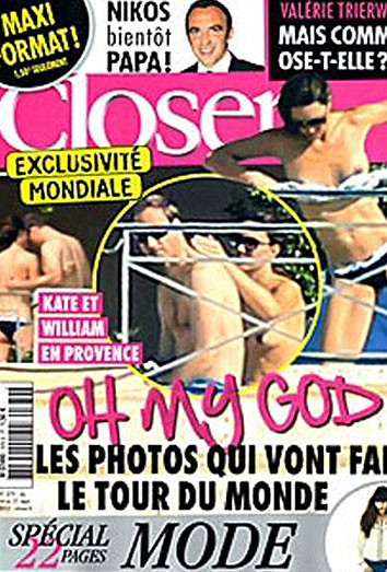 las fotos de kate middleton en topless. descuido o atentado contra su intimidad