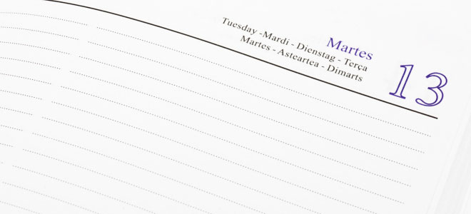 Martes y 13 de noviembre