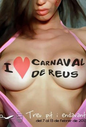 El cartel de Carnaval de Reus: machista, obsceno y un plagio
