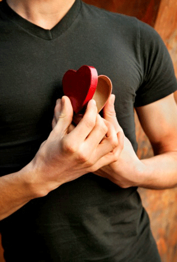 Hombres y mujeres en San Valentín