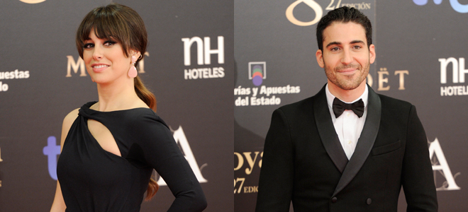 Blanca Suarez y Miguel Angel Silvestre en la gala de los Goya 2013