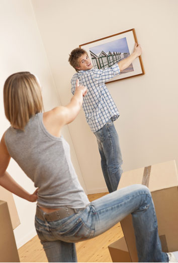 cómo colgar un cuadro