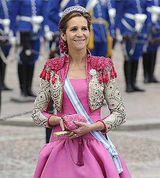 Infanta Elena, el vestido más audaz de la Boda Real en Suecia