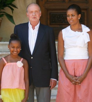 Michelle Obama y su hija visitan a la Familia Real en Mallorca
