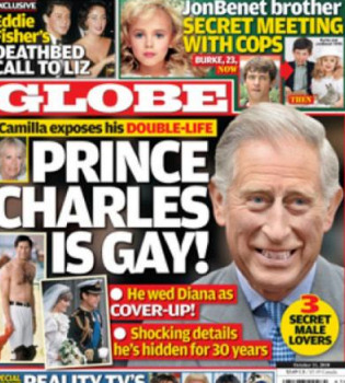 Una revista señala al Príncipe Carlos de Inglaterra de homosexual