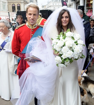 Boda de los 'dobles' de Guillermo de Inglaterra y Kate Middleton