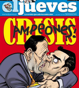 La entrevista de Sara Carbonero a Iniesta y su no beso con Casillas, parodiados en El Jueves