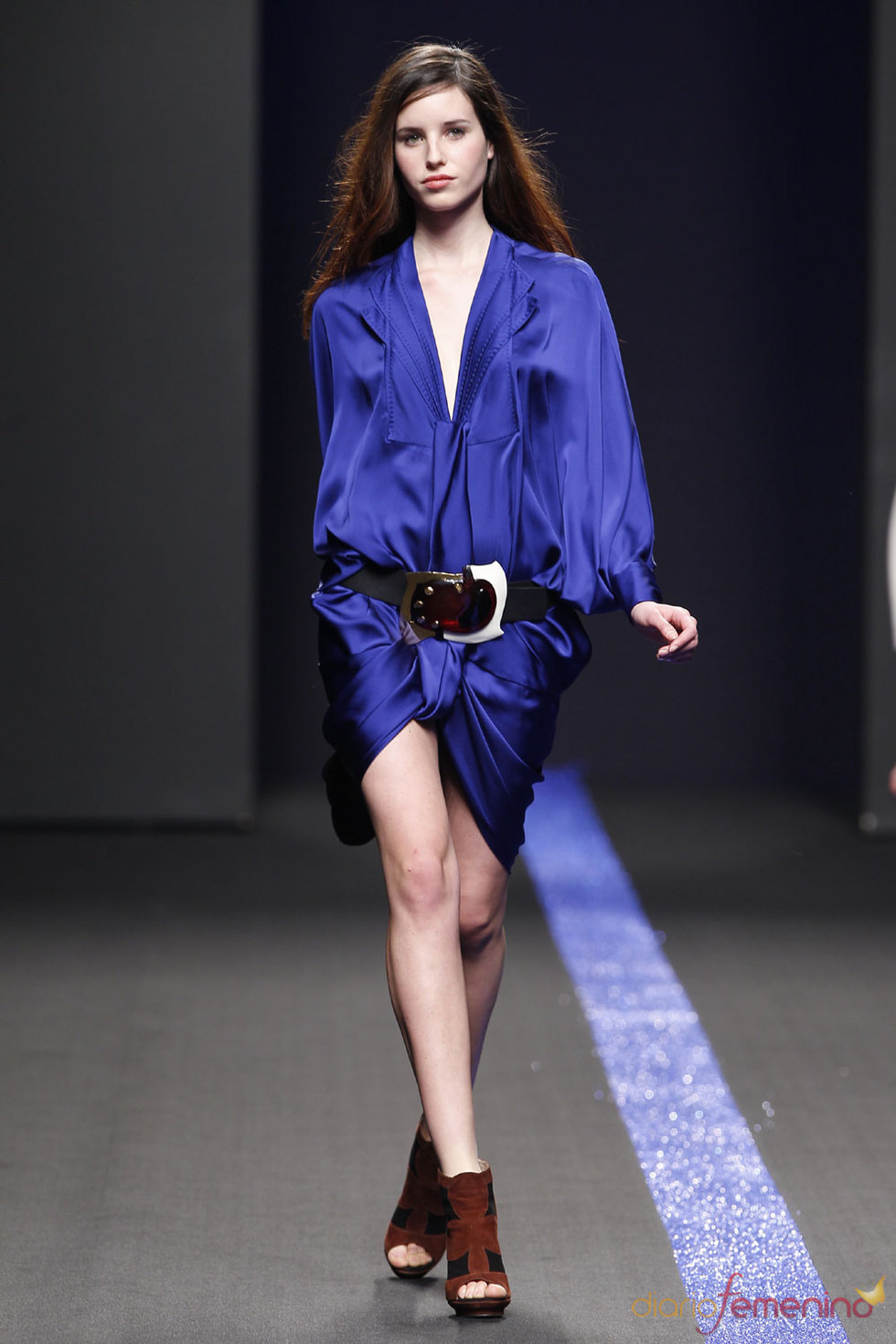 Vestido de seda de Miguel Palacio en Cibeles Fashion Week 2010