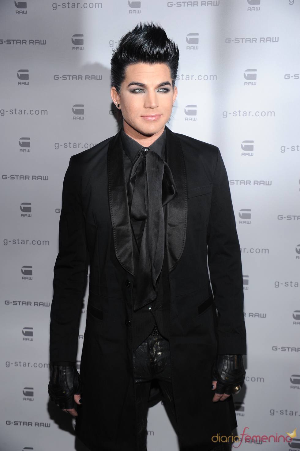 Adam Lambert en el desfile G-Star