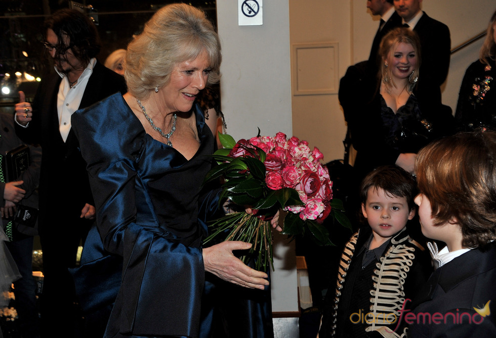 Camilla Parker Bowles con los niños