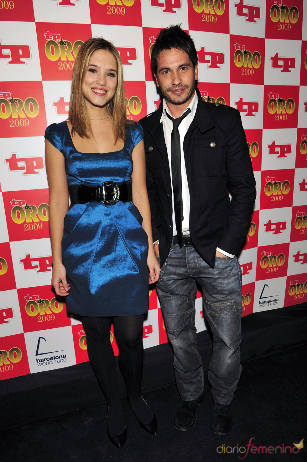 Elsa Pinilla y David de María, juntos en los Premios TP