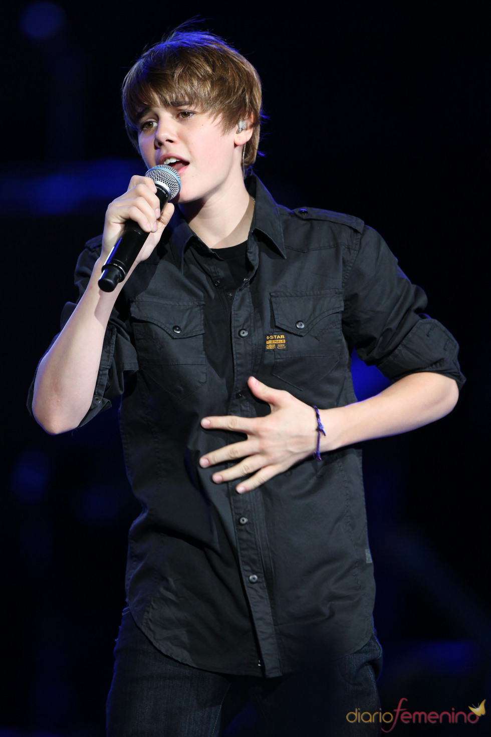 Justin Bieber cantando