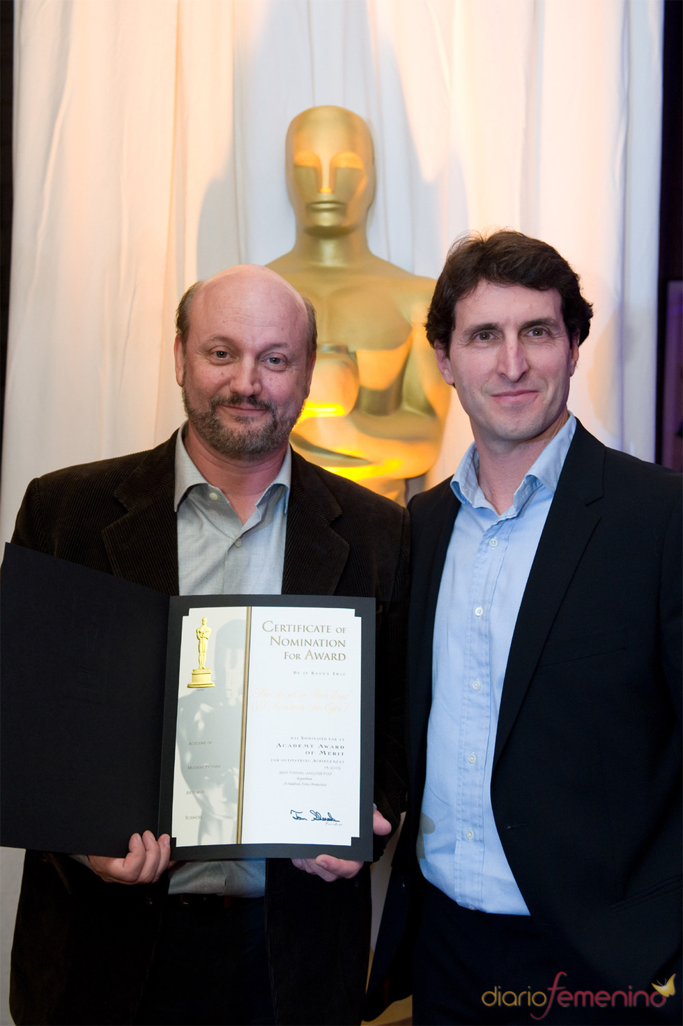 Juan Jose Campanella recibe premio por 'El Secreto de Sus Ojos' en los Oscars 2010