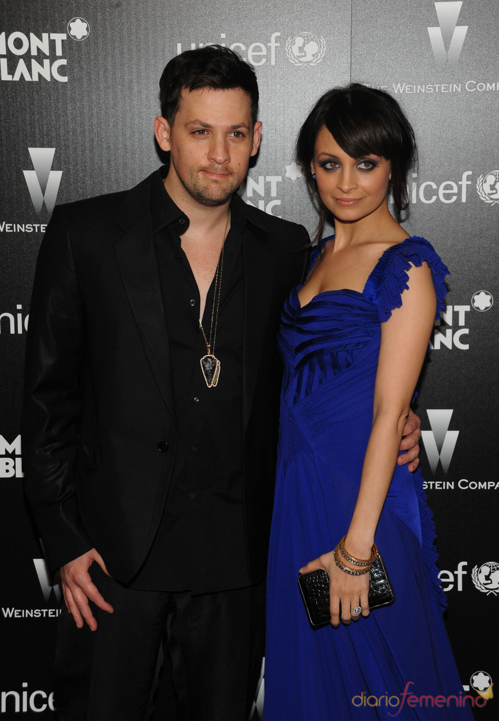 Joel Madden y Nicole Richie en la antesala a los Oscars 2010