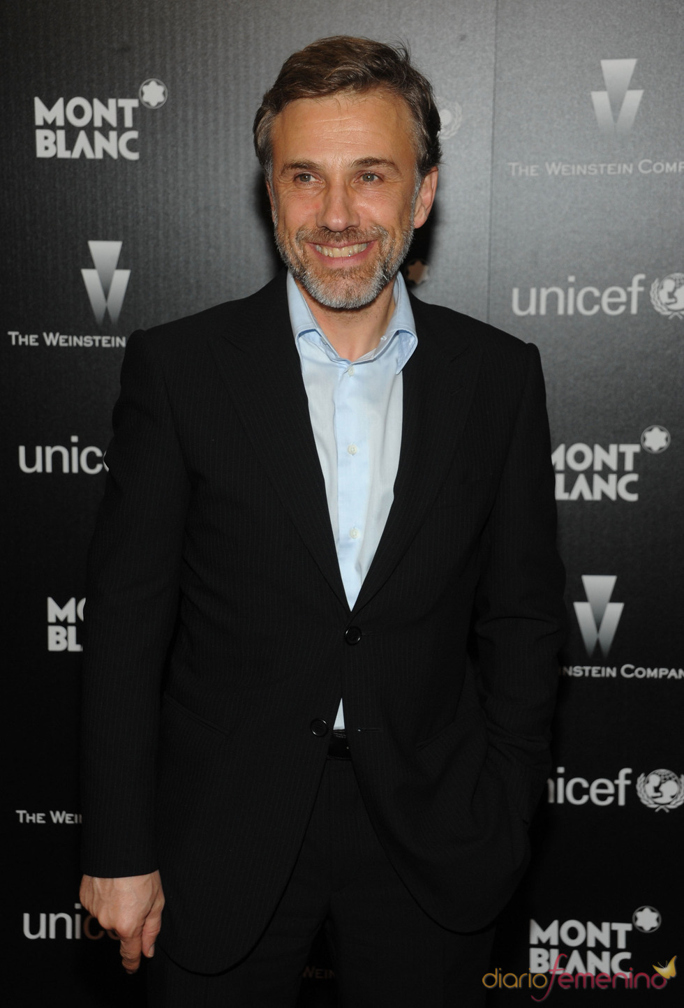 Christoph Waltz en la fiesta previa a los Oscars